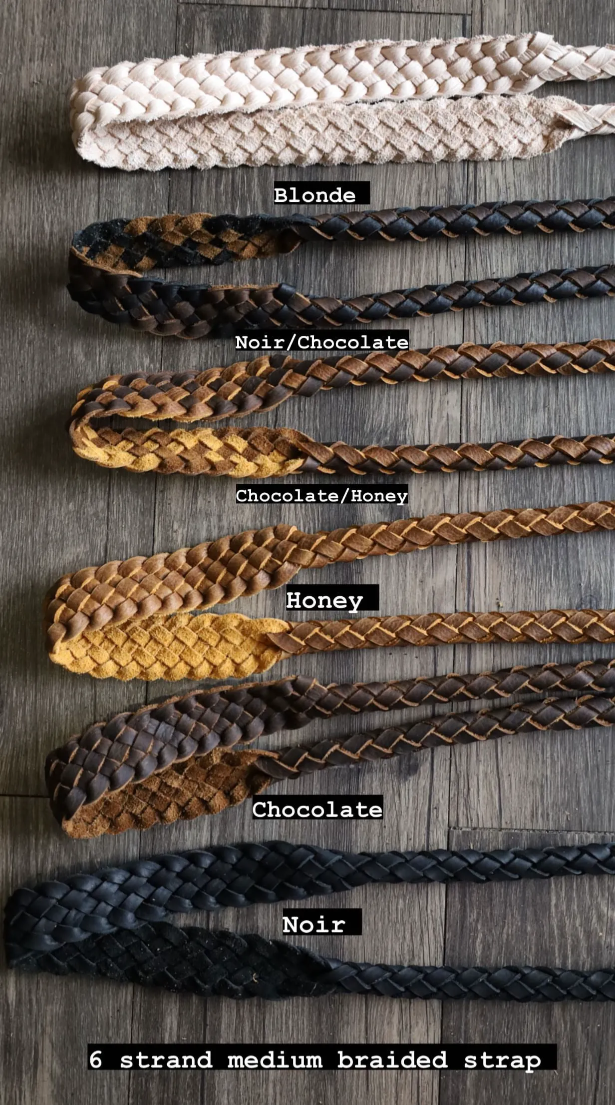 10 Strand X-Large Braided Strap
