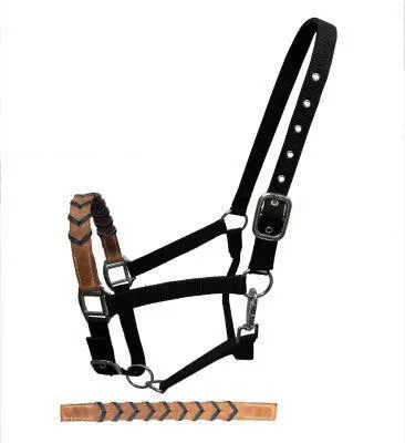 3 PLY HALTER WITH BRAIDED NOSE BAND