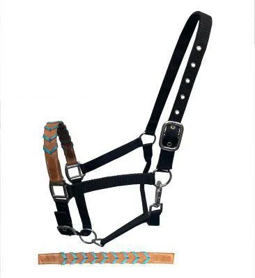 3 PLY HALTER WITH BRAIDED NOSE BAND