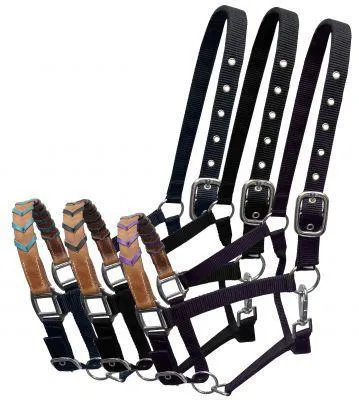 3 PLY HALTER WITH BRAIDED NOSE BAND