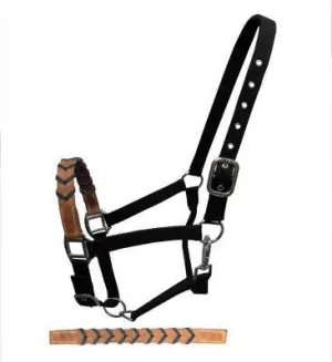 3 PLY HALTER WITH BRAIDED NOSE BAND