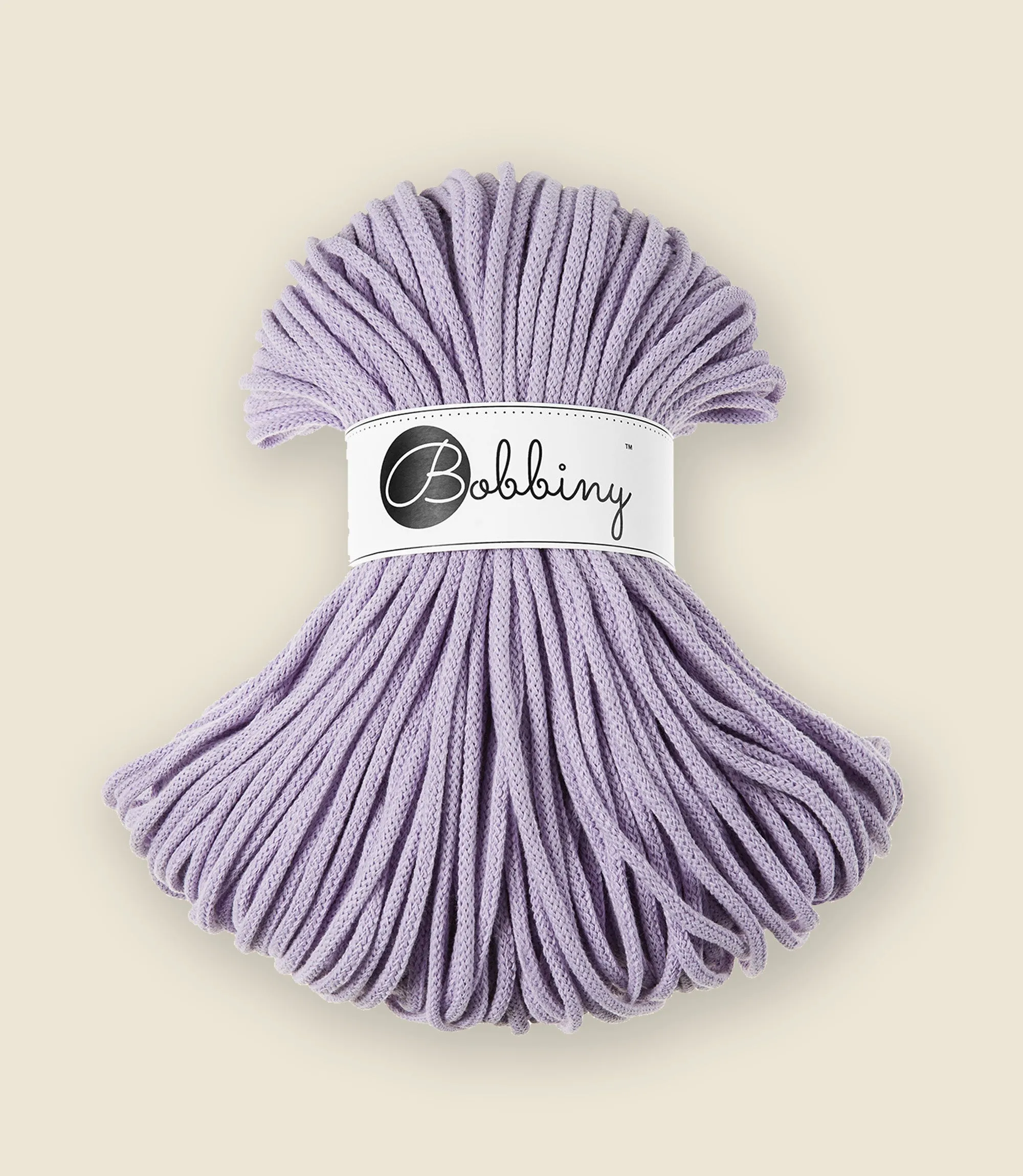 5 mm braided cord, recycled cotton