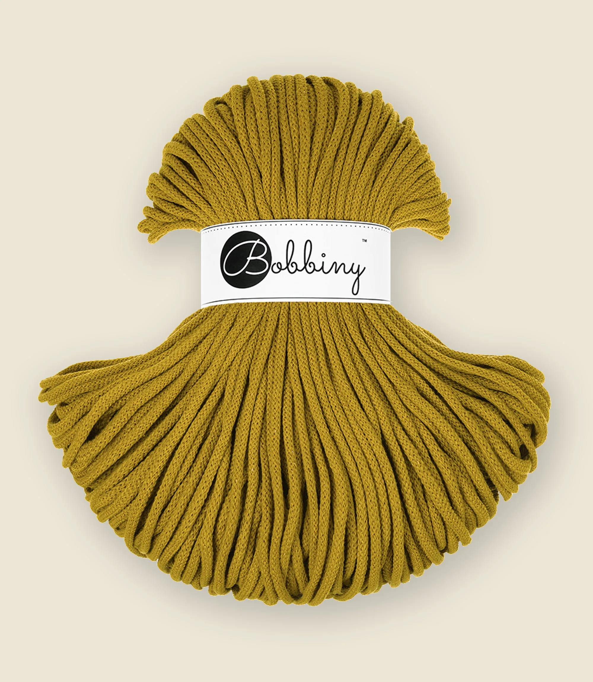 5 mm braided cord, recycled cotton