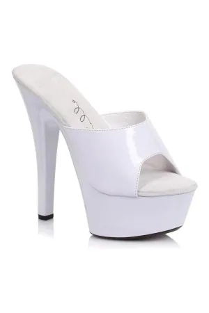 601-VANITY Platform Slide  | White Patent