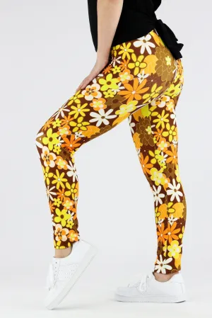 70s Flower - Casual Leggings