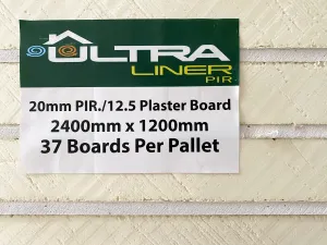 92.5mm Ultraliner Insulated PIR Plasterboard - Pallet of 24