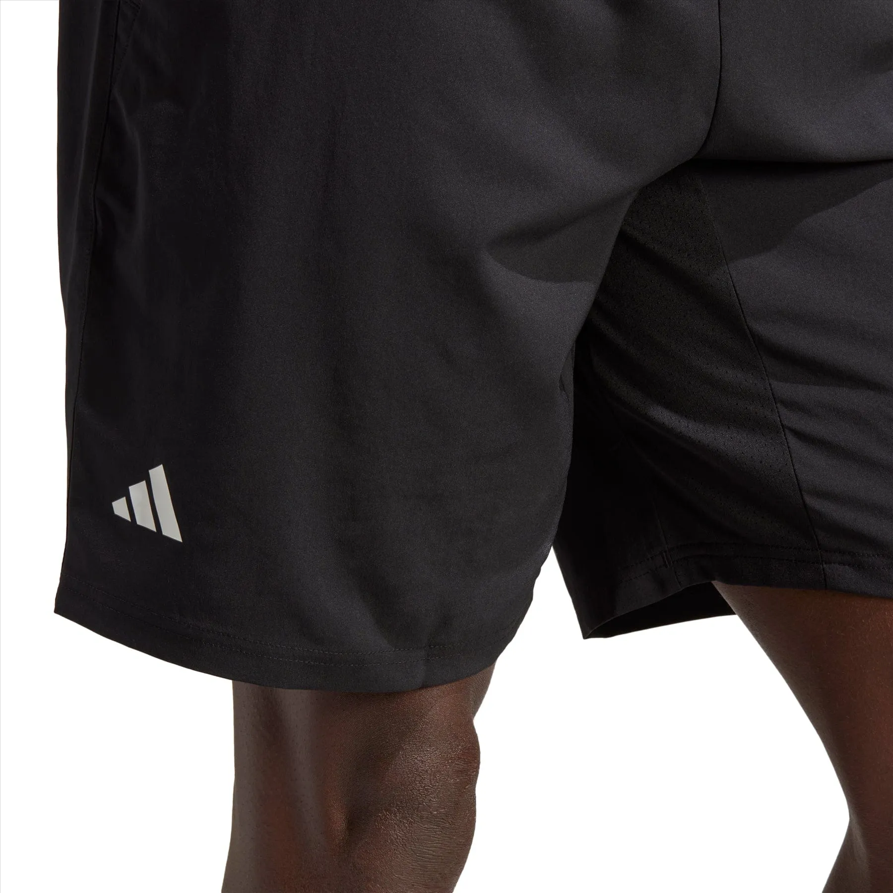 adidas Club 3 Stripe 7" Mens Badminton Shorts - Black
