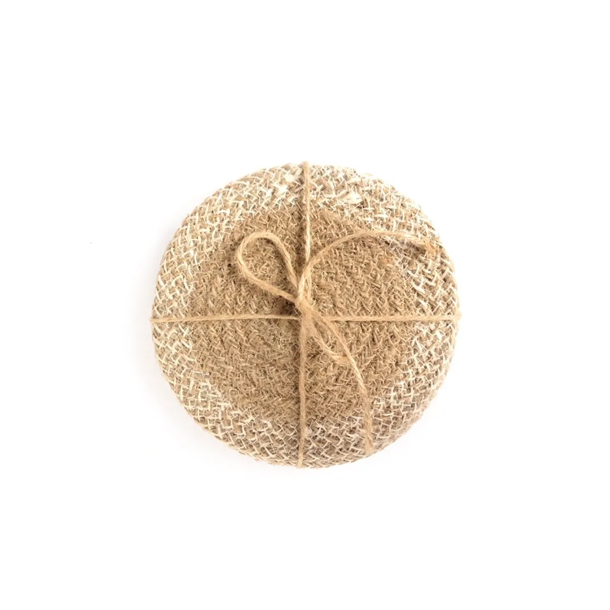 Agora Hand-Braided Jute Coasters - Natural (Set of 4)