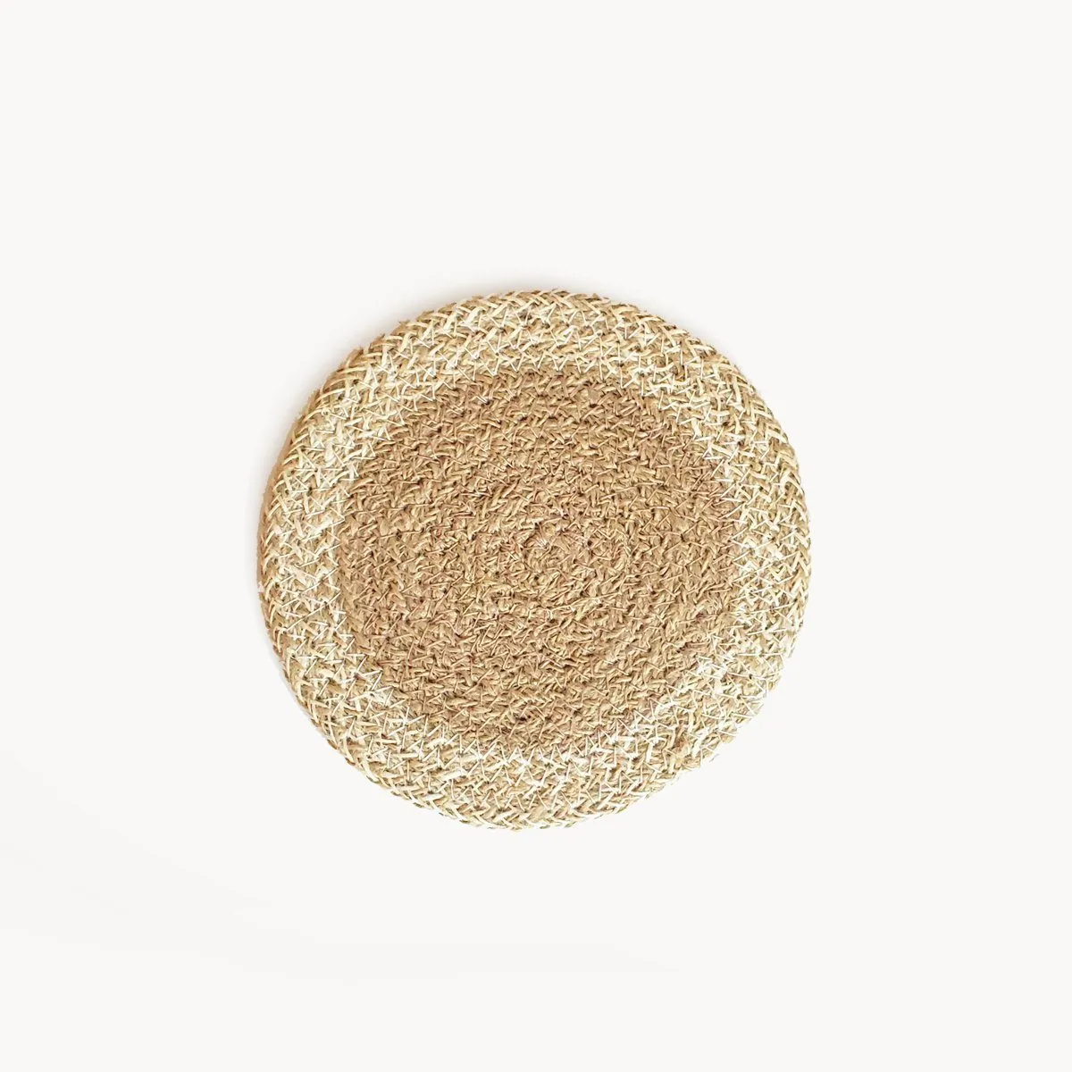 Agora Hand-Braided Jute Coasters - Natural (Set of 4)