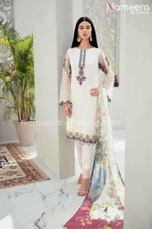 Asim Jofa Pakistani White Dress Latest Online #PF106