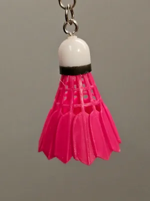 Badminton Shuttlecock Keyring