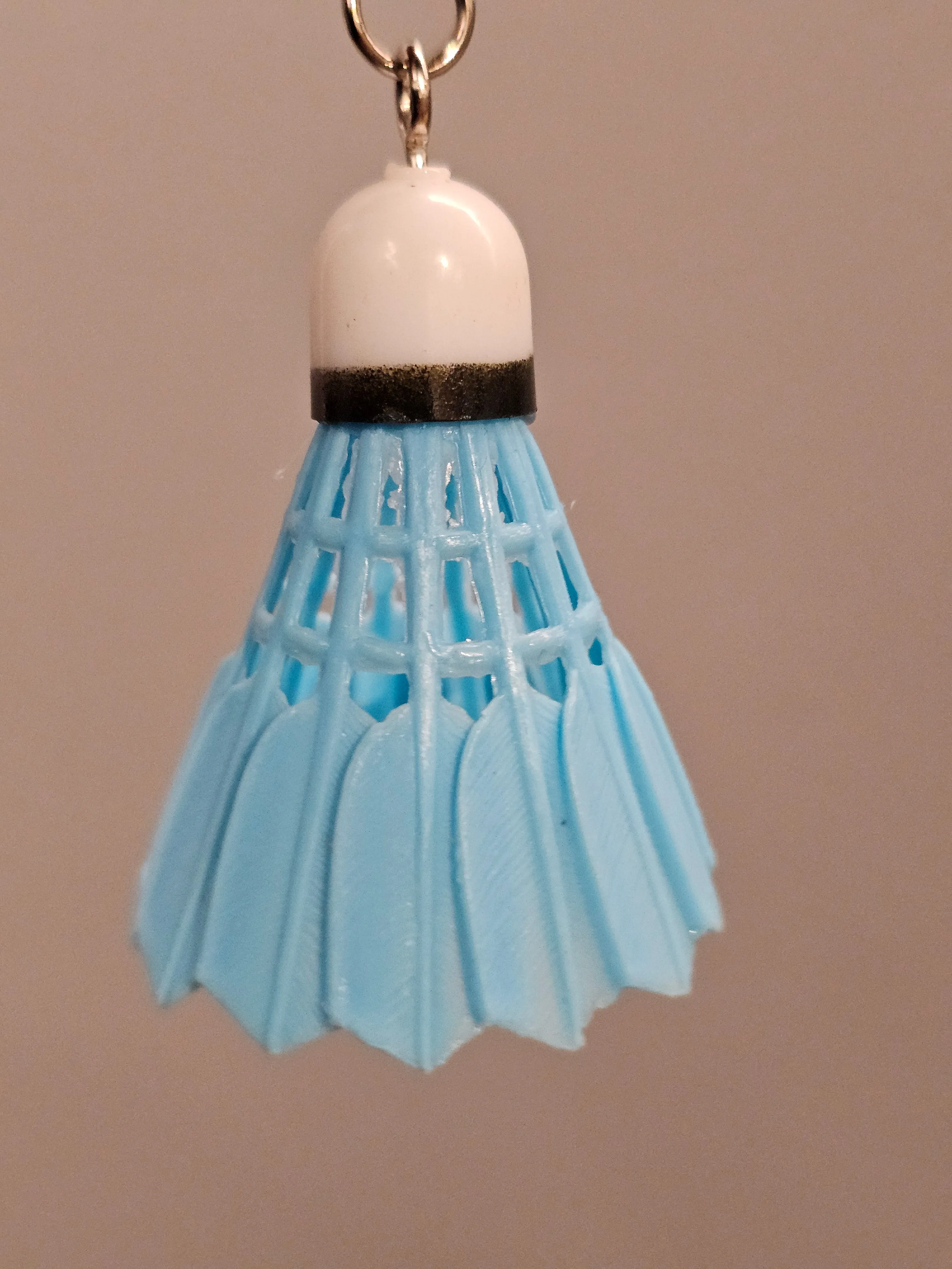 Badminton Shuttlecock Keyring