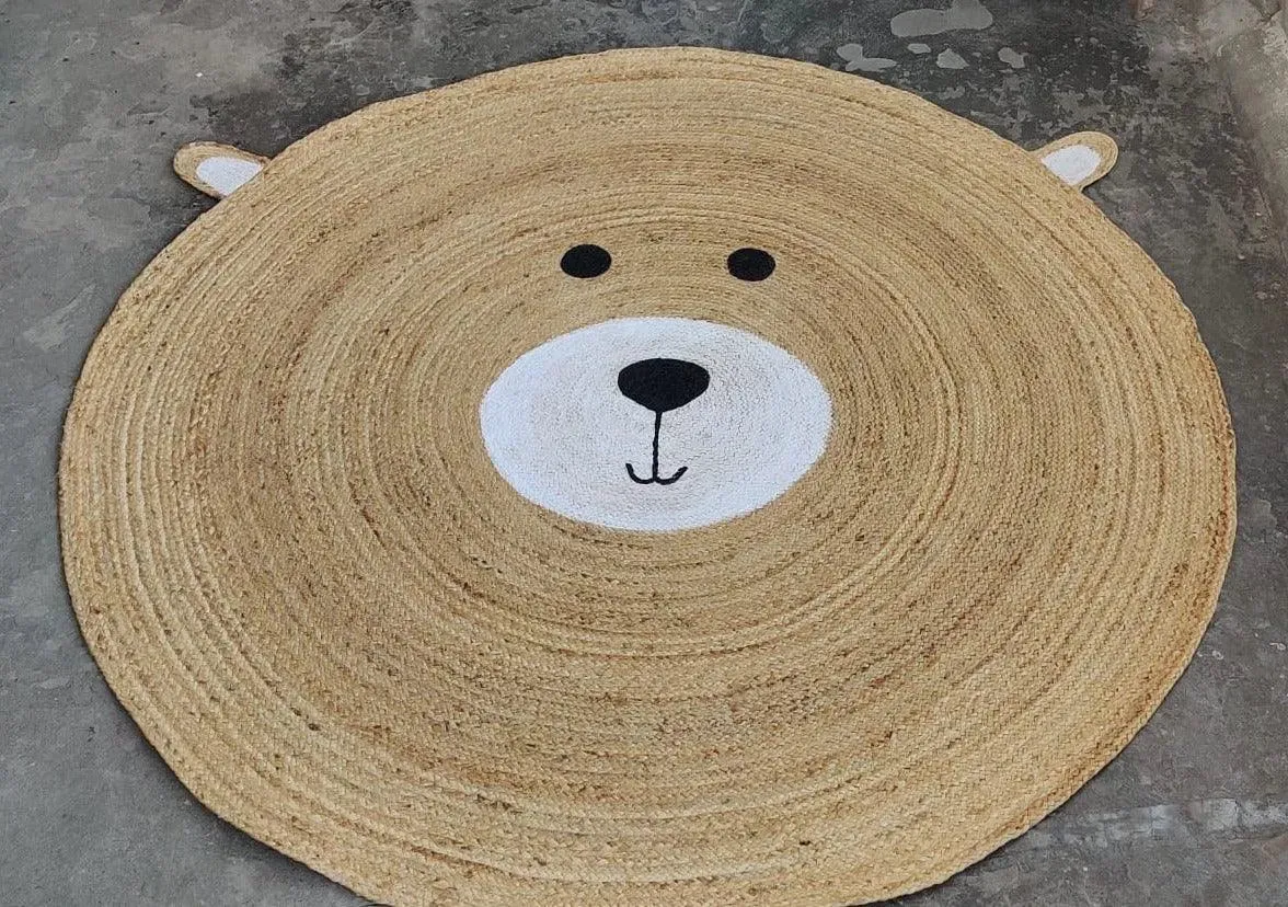 Bear Round Jute Rug