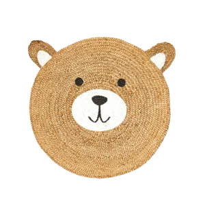 Bear Round Jute Rug