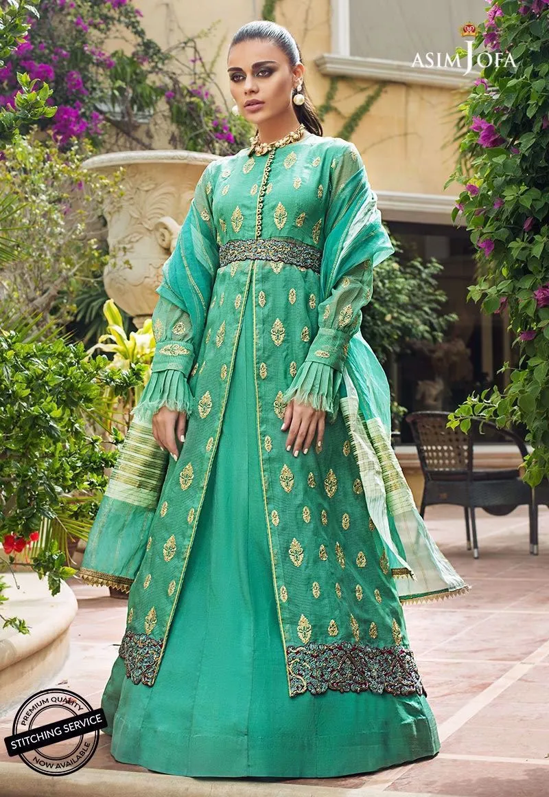 Beautiful Pakistani designer dress in mint green color # P2210