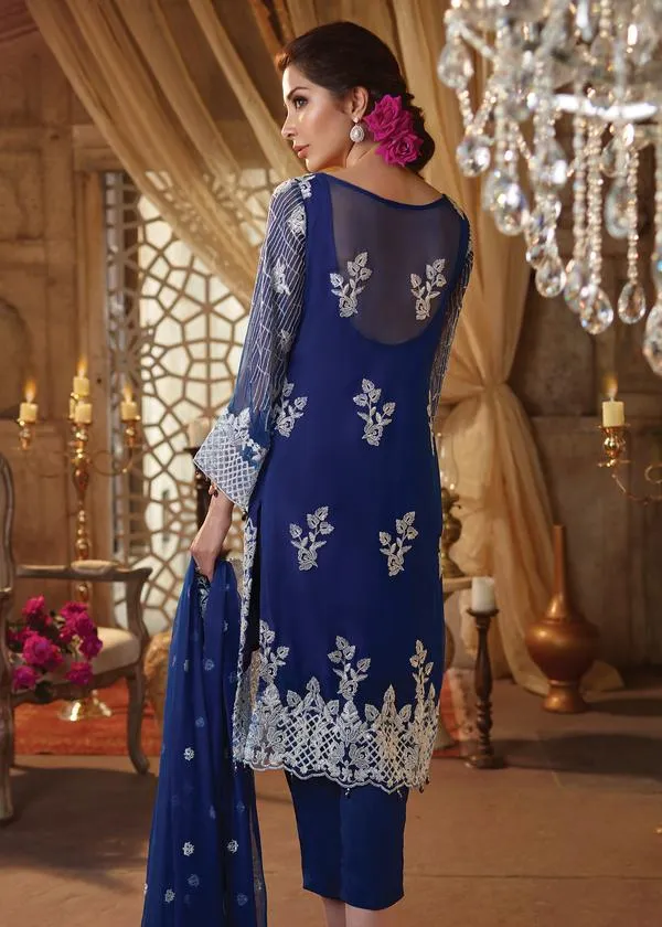 Beautiful Royal Blue Pakistani Suit From 2020 Latest Collection # CA130