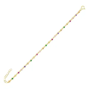 Bezel Chain Bracelet