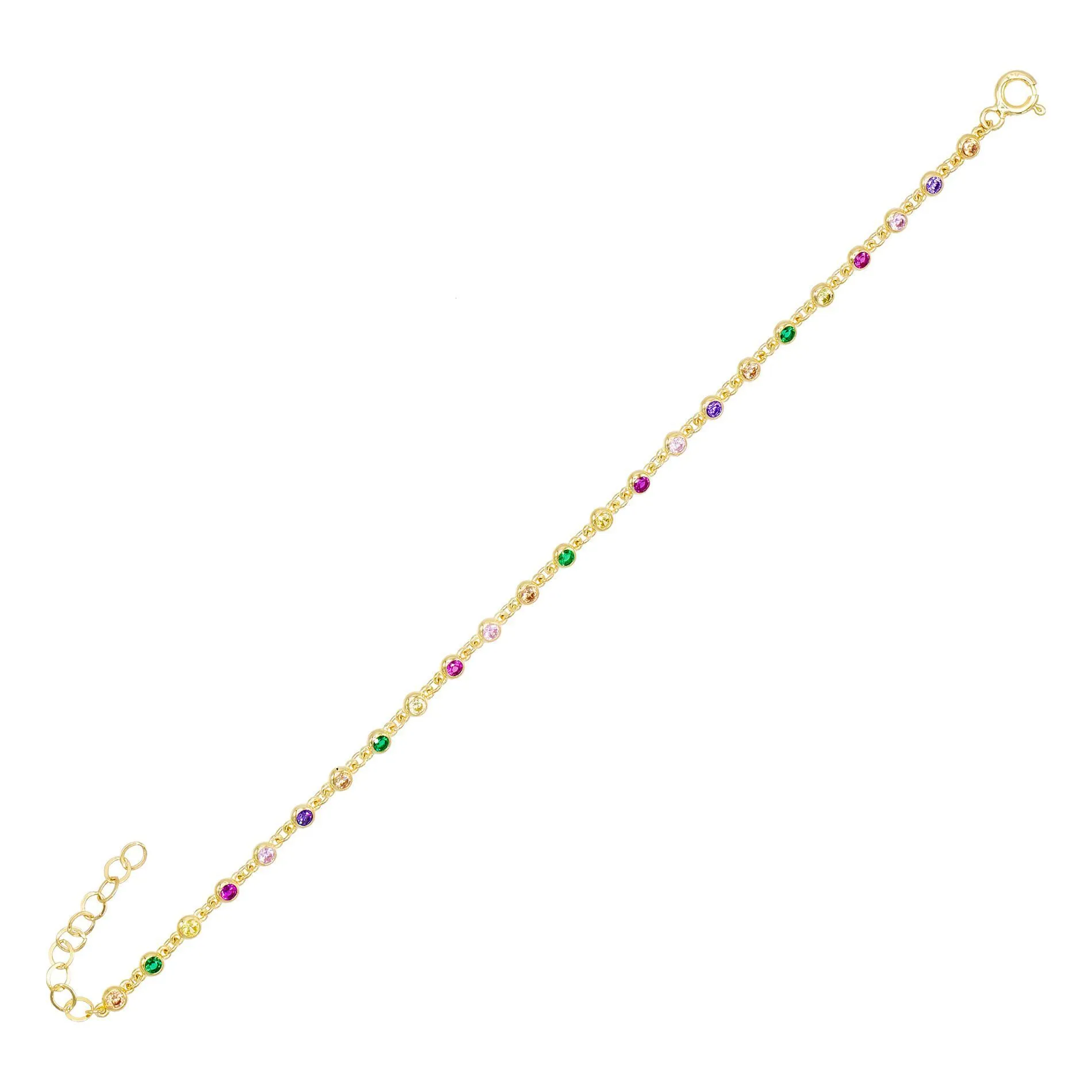 Bezel Chain Bracelet