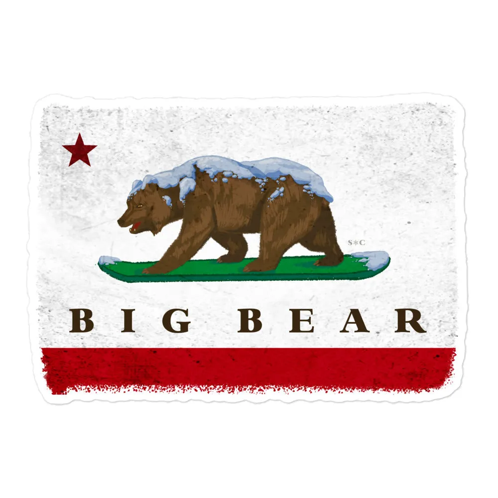 Big Bear CA Flag sticker