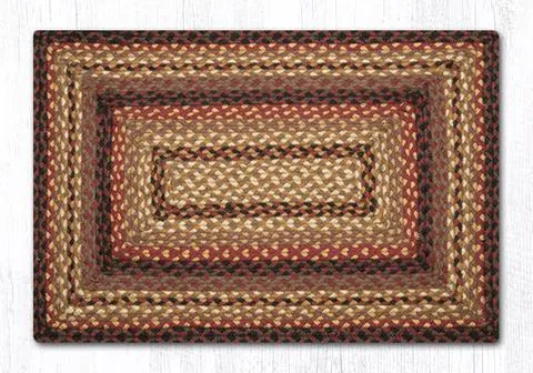 Black Cherry/Chocolate/Cream C-371 Jute Braided Rug