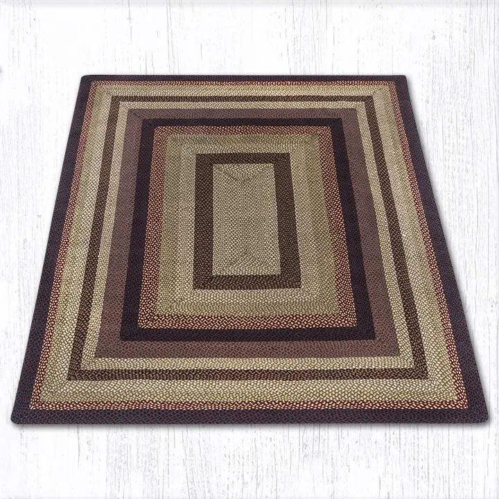 Black Cherry/Chocolate/Cream C-371 Jute Braided Rug