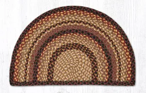 Black Cherry/Chocolate/Cream SC-371 Slice Jute Braided Rug