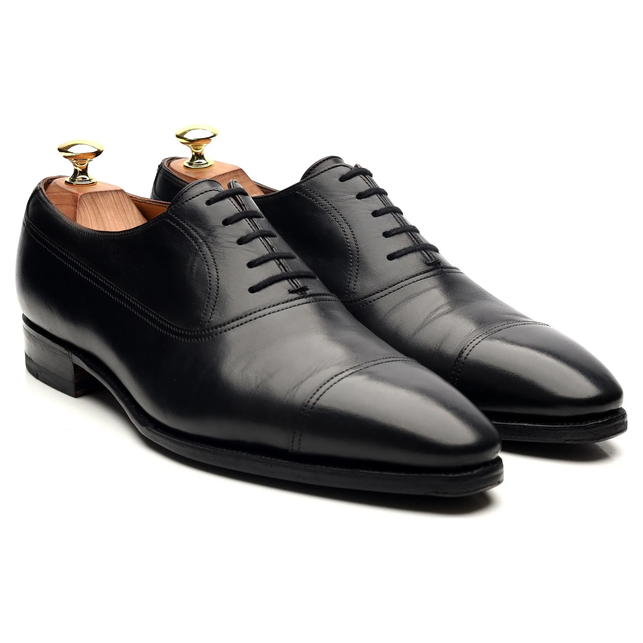 Black Leather Oxford UK 8