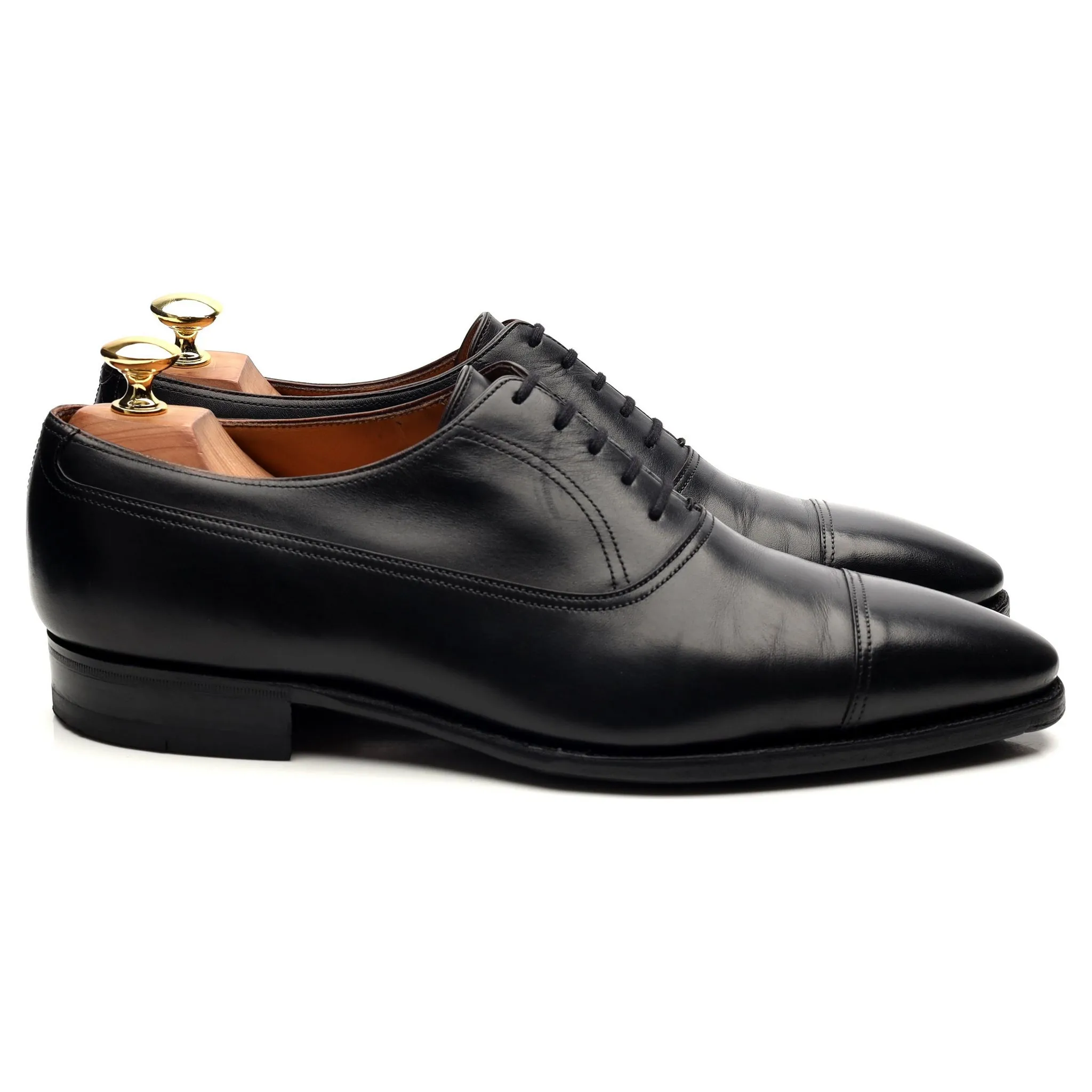 Black Leather Oxford UK 8