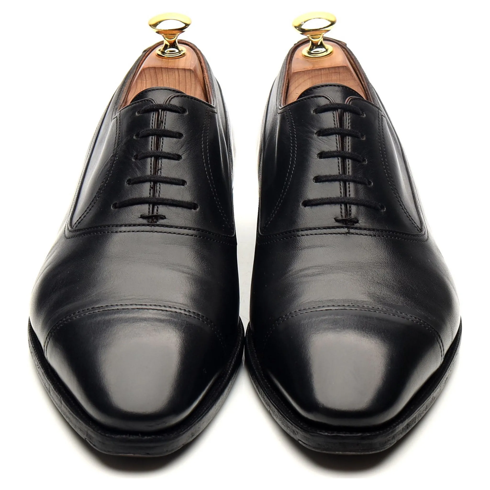 Black Leather Oxford UK 8
