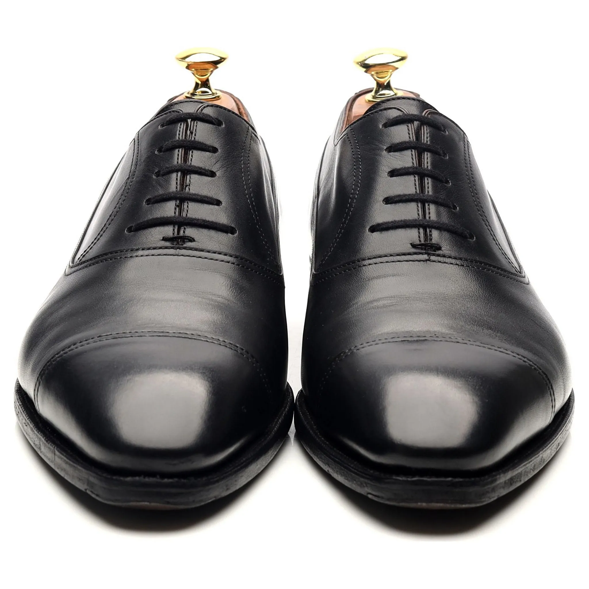 Black Leather Oxford UK 8