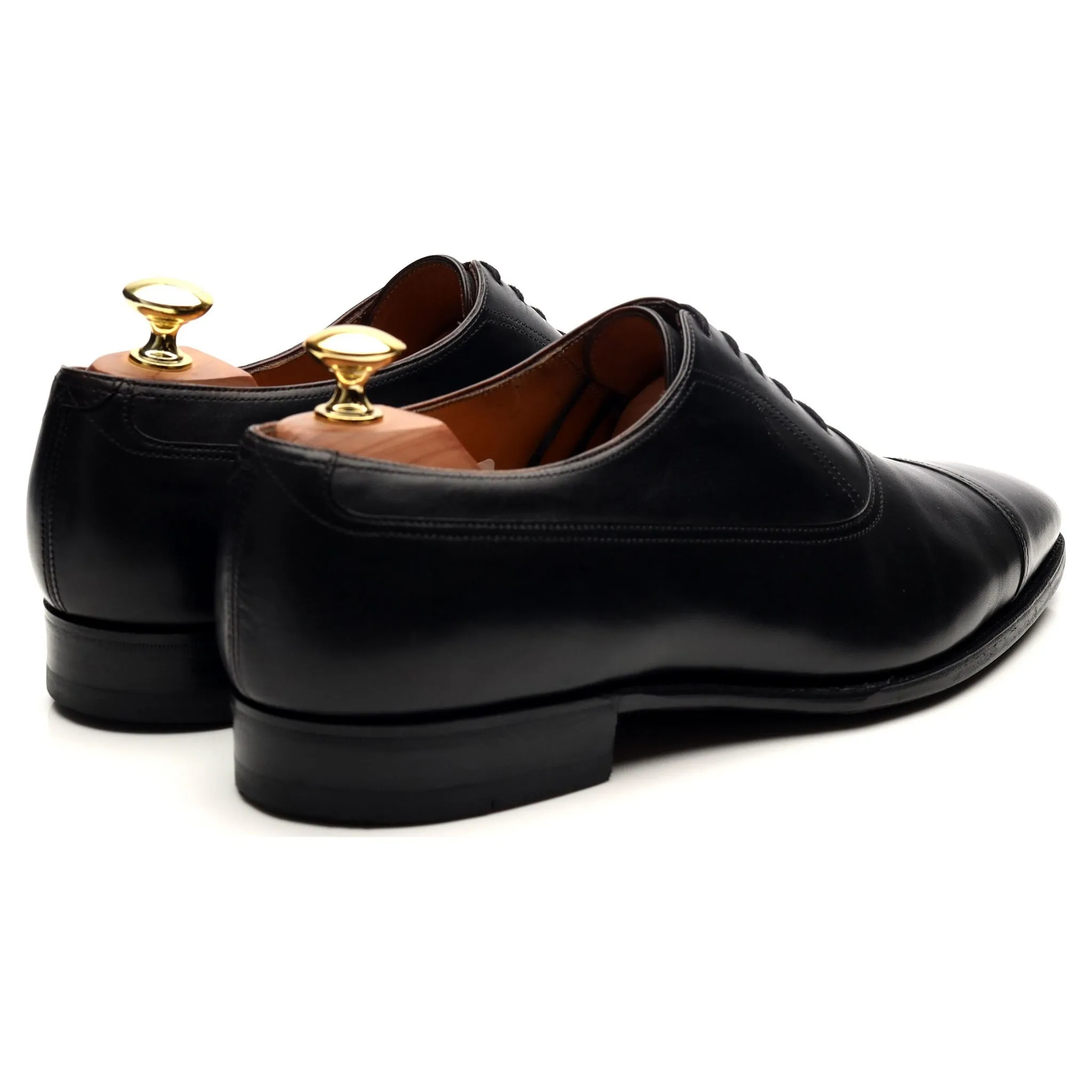 Black Leather Oxford UK 8
