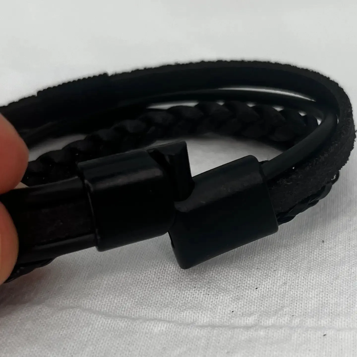 Blue Braided Leather Bracelet for Men: Stylish and Elegant