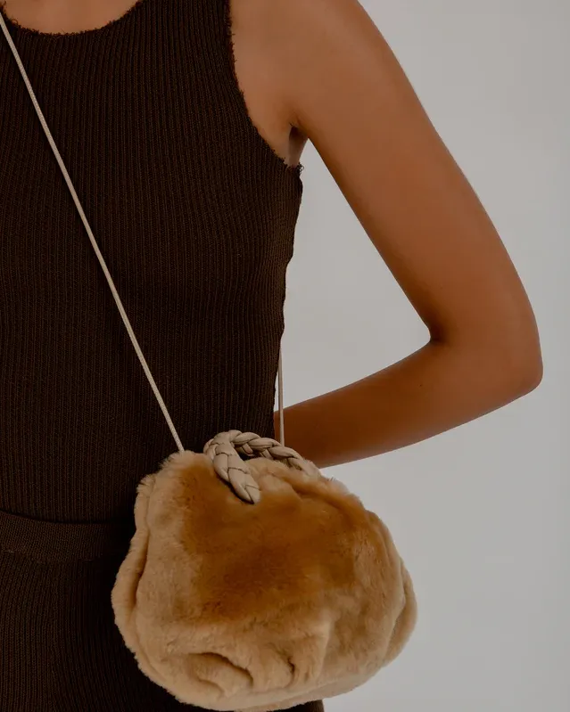 Bombon Shearling Small Crossbody Bag