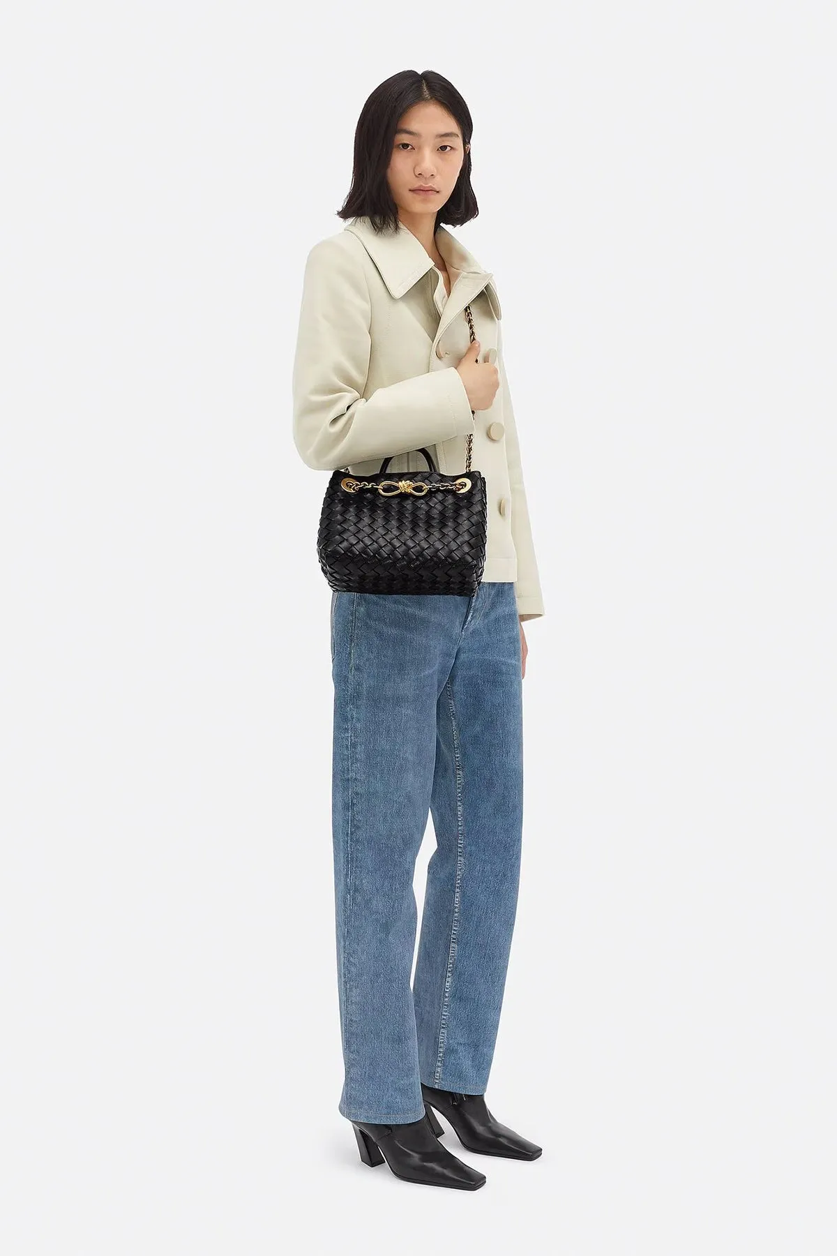 BOTTEGA VENETA | SMALL ANDIAMO BAG WITH CHAIN