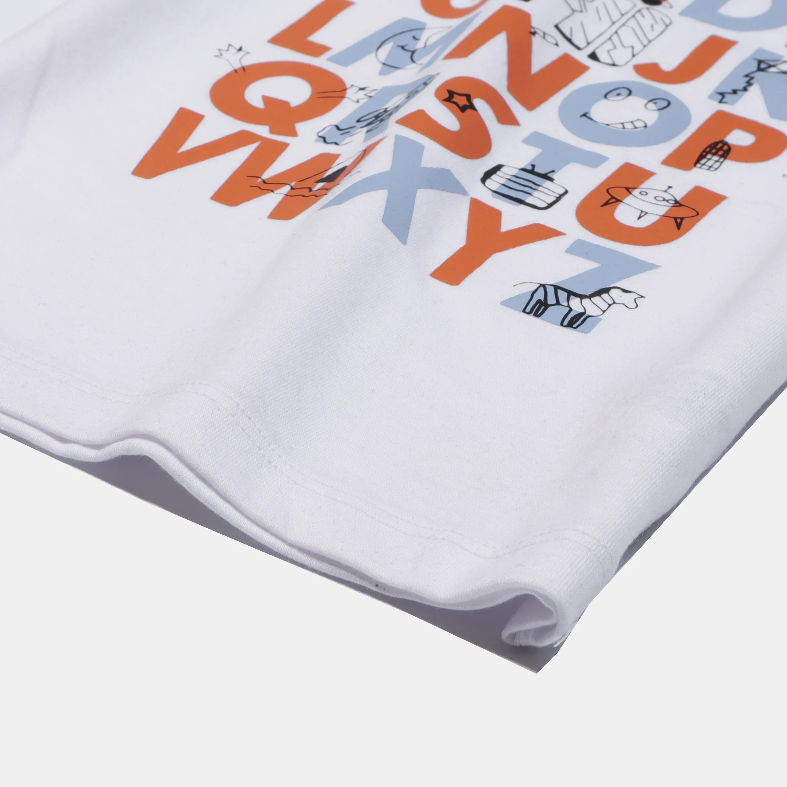 Boys Half Sleeves-Printed T-Shirt (ABC)