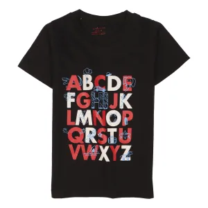 Boys Half Sleeves-Printed T-Shirt (ABC)