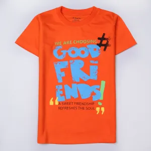 Boys Half Sleeves-Printed T-Shirt (friends)