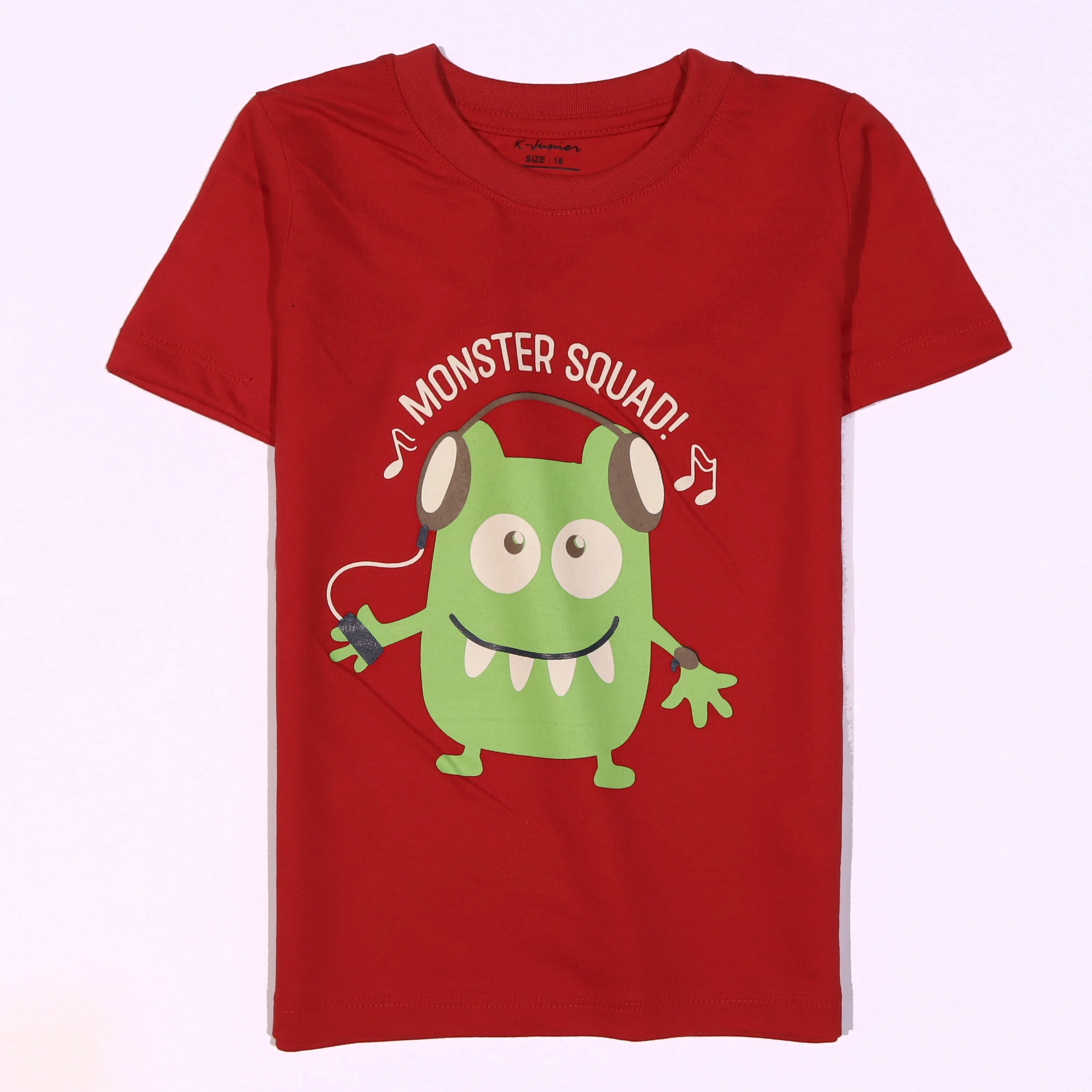 Boys Half Sleeves-Printed T-Shirt (Monster-Squad)