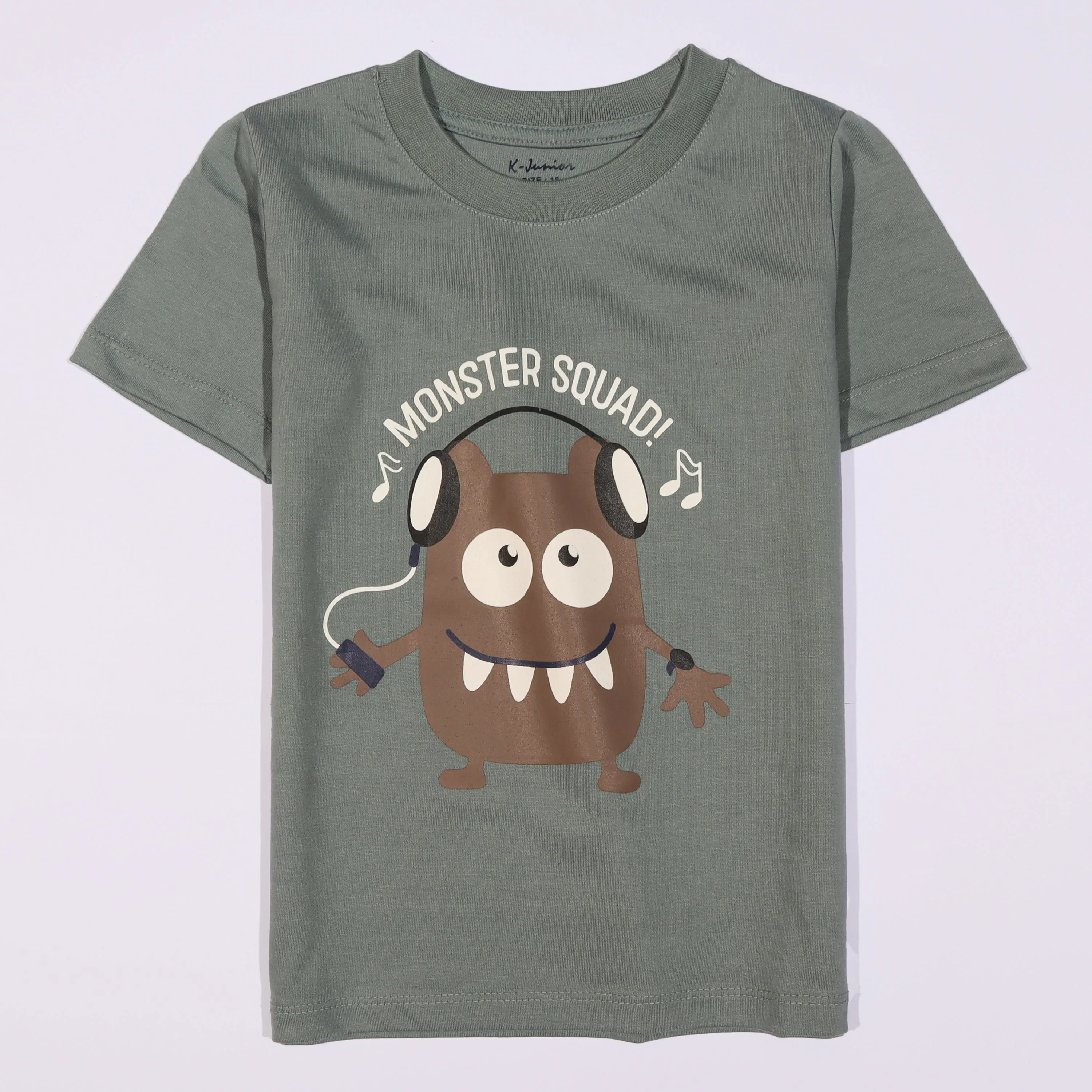 Boys Half Sleeves-Printed T-Shirt (Monster-Squad)