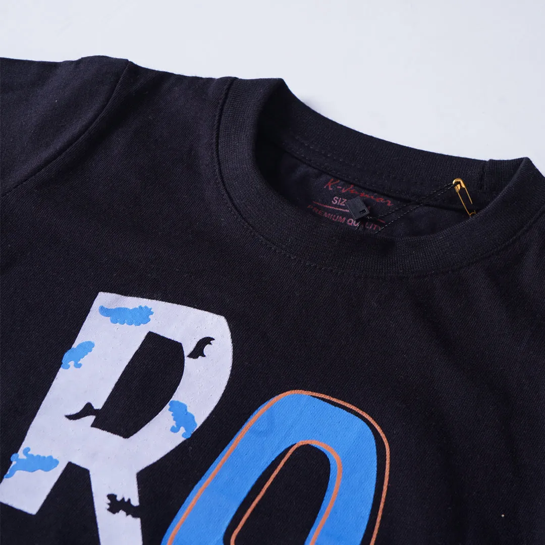 Boys Half Sleeves-Printed T-Shirt (Roar)