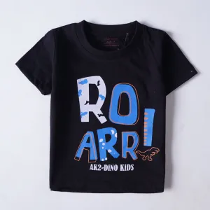 Boys Half Sleeves-Printed T-Shirt (Roar)