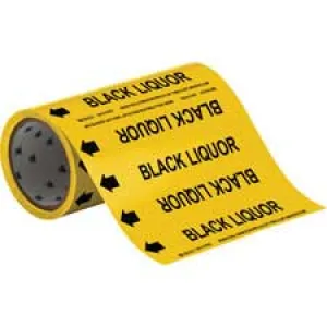 Brady BLACK LIQUOR Roll Form Pipe Marker/ Buy Online