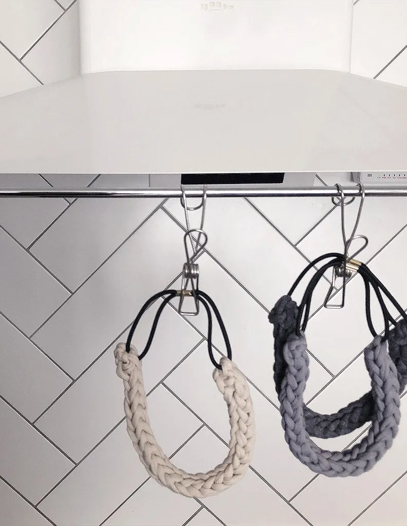 Braided Hairband Charcoal