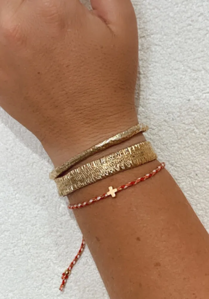Braided Rope Bracelet - Red