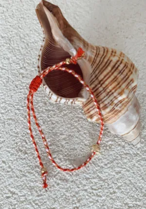 Braided Rope Bracelet - Red
