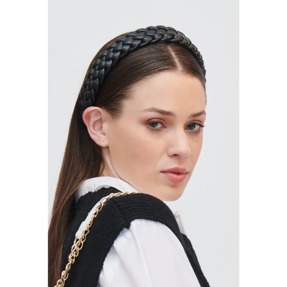 Braided Vegan Leather Headband Headband