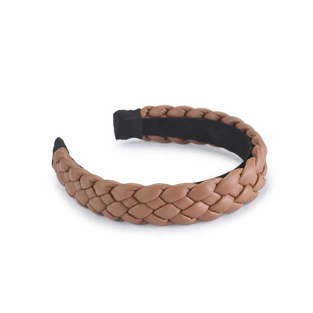 Braided Vegan Leather Headband Headband