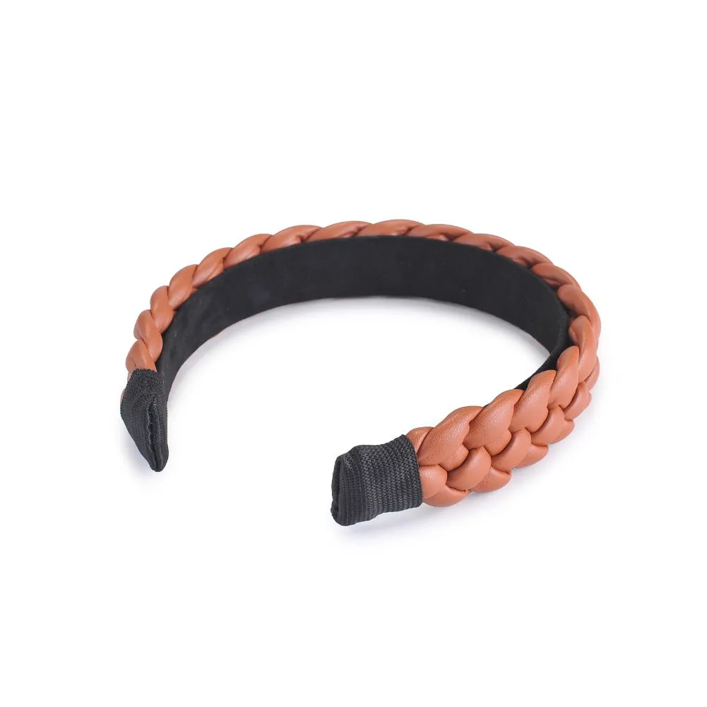 Braided Vegan Leather Headband Headband