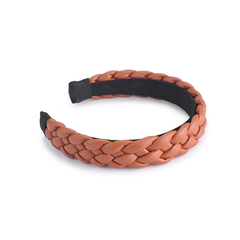 Braided Vegan Leather Headband Headband