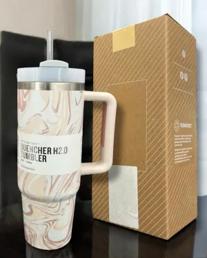 Brownish Marble FlowState Quencher H2.0 Tumbler